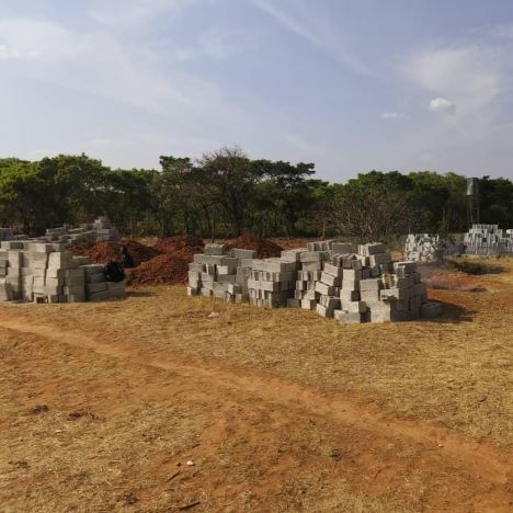 Gathering the concrete blocks