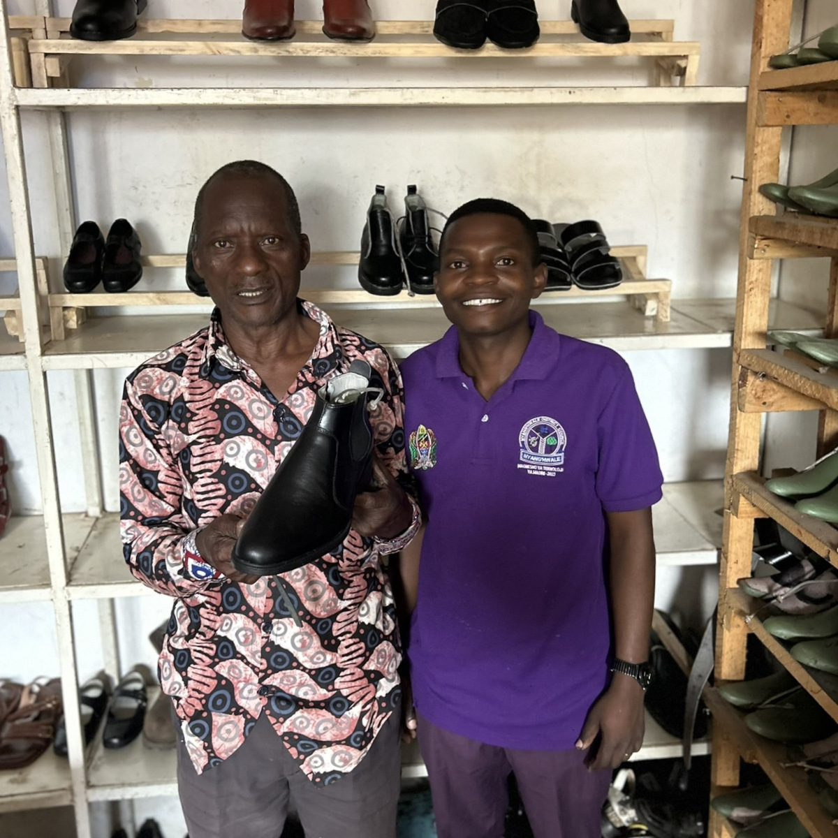 The shoemakers in their workshop