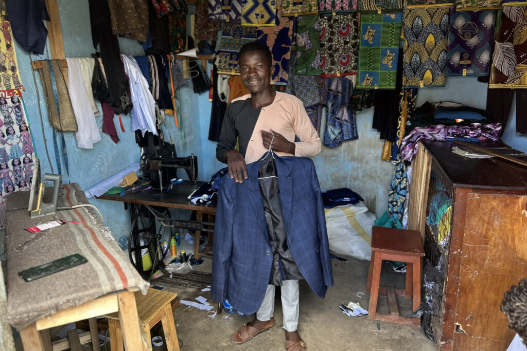 Joram Mahing with his garments