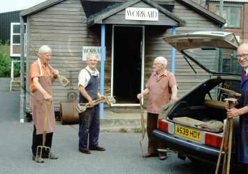 1986 - 1989 Sycamore Hall - L to R Ken Sturley, Ernie Joiner, Bill Wells, Bert Maynard (2)