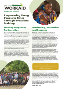 Summer Newsletter Front Page 2023