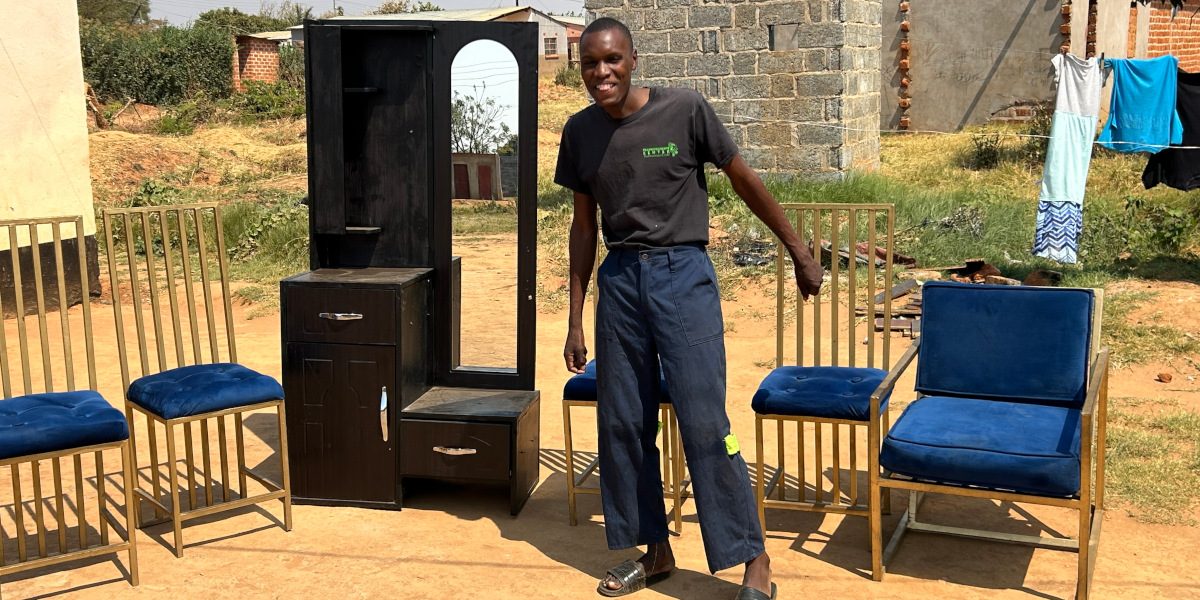 David Kapaipi, a former secondary school student with his own business